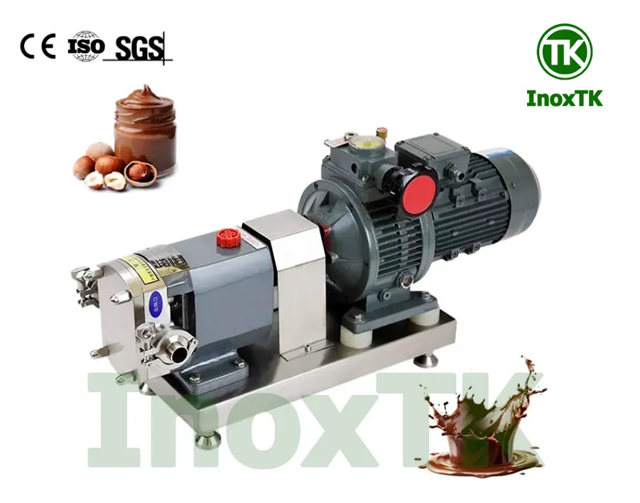 Bơm lobe bơm bánh răng vi sinh 304 316